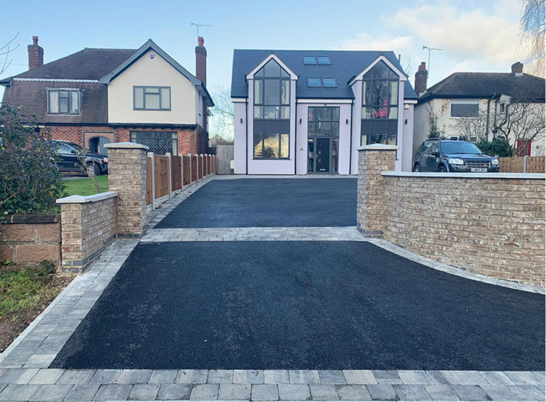 Residential tarmac drive